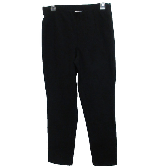 J. JILL Full Leg Ponte Pants Size Small Black Stretch Pull-On Office Straight - Picture 1 of 3